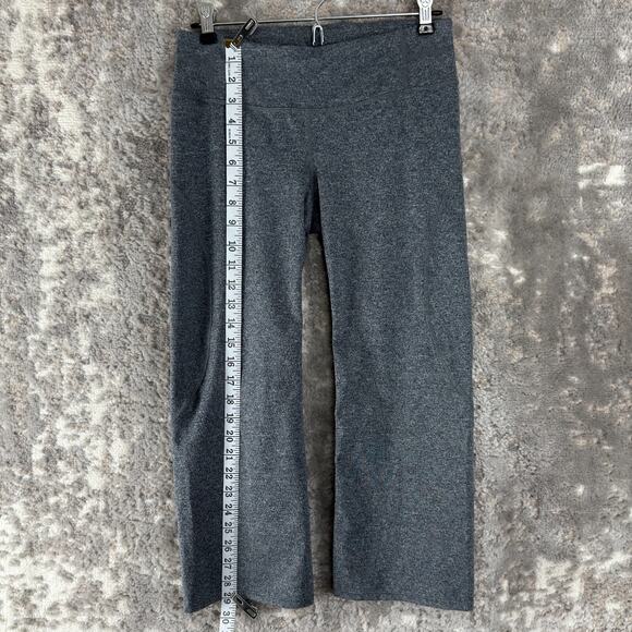 Athleta Size S Cropped Stretch Flat Front Legging Gray Pants Pull On Casual - Picture 2 of 11